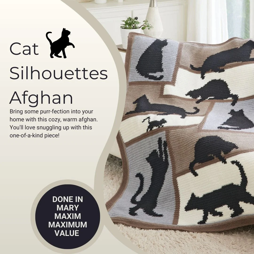 Cat Silhouettes Afghan - Image 6