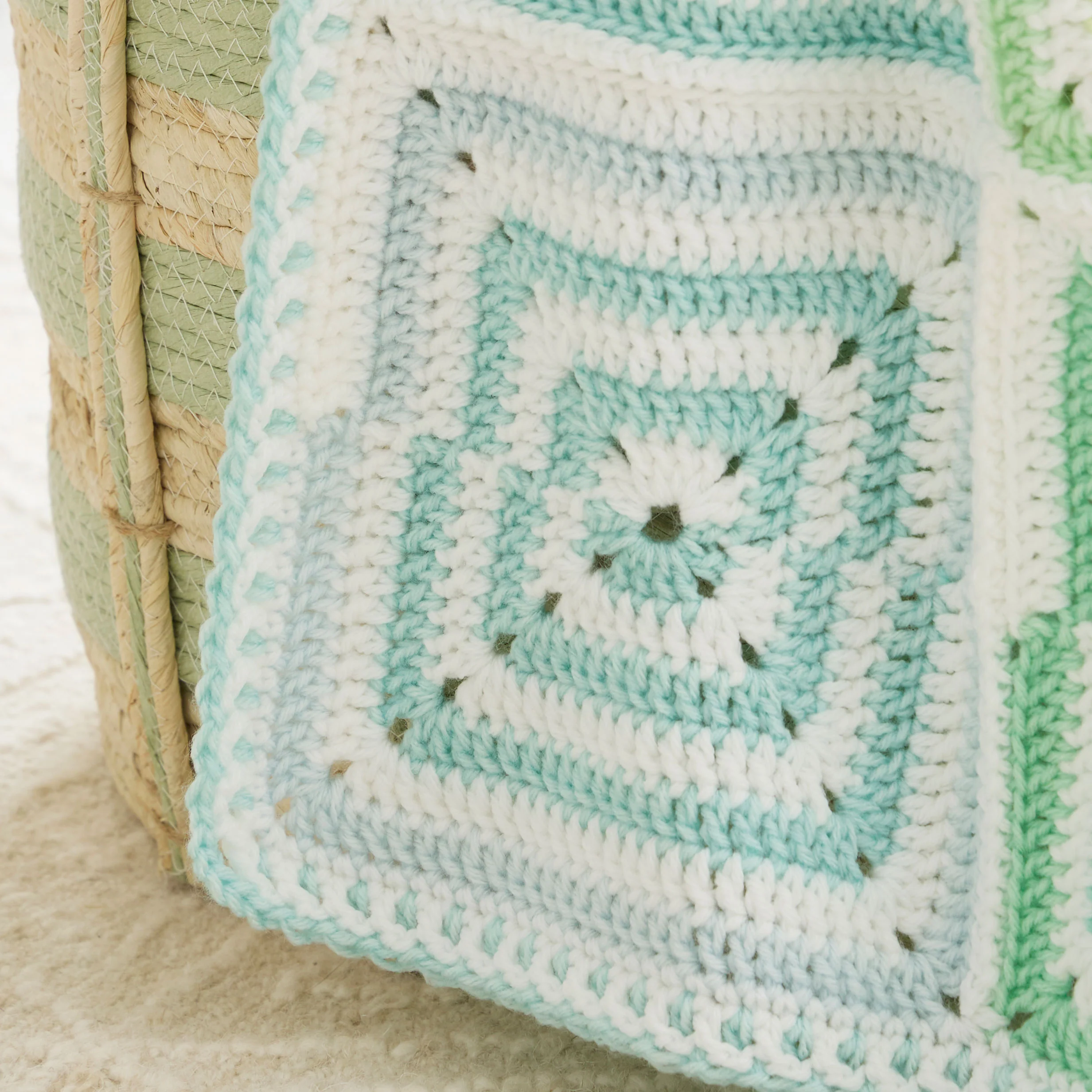 Cattywampus Squares Baby Blanket - Image 4