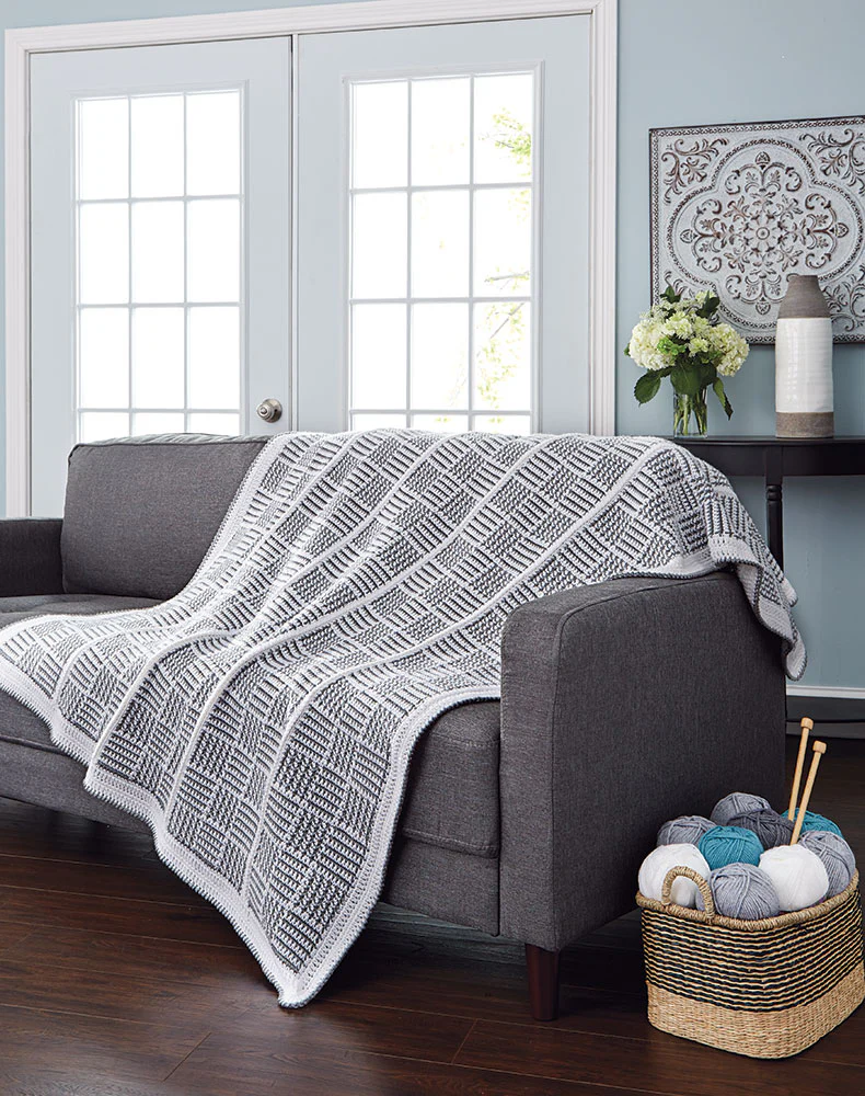 Chequered Plaid Afghan - Image 2
