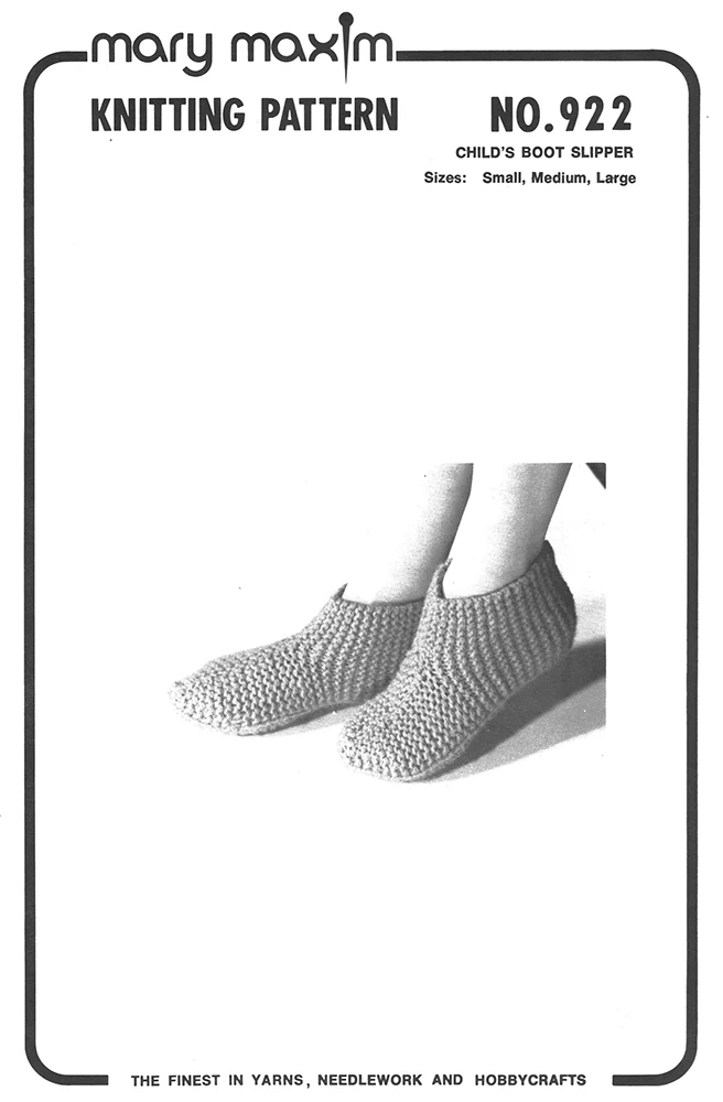 Child's Boot Slippers Pattern - Image 3