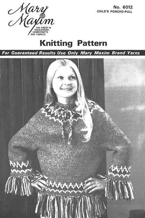 Child's Poncho-Pullover Pattern - Image 3