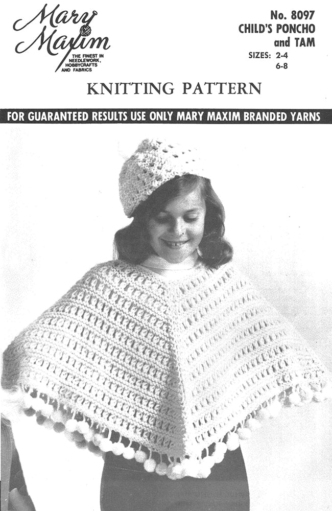 Child's Poncho & Tam Pattern - Image 2