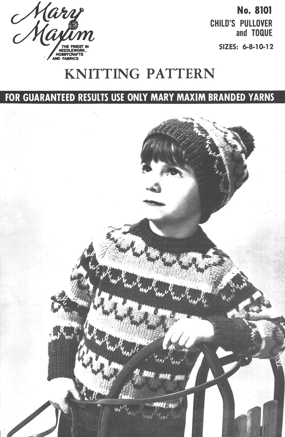 Child's Pullover & Toque Pattern - Image 2