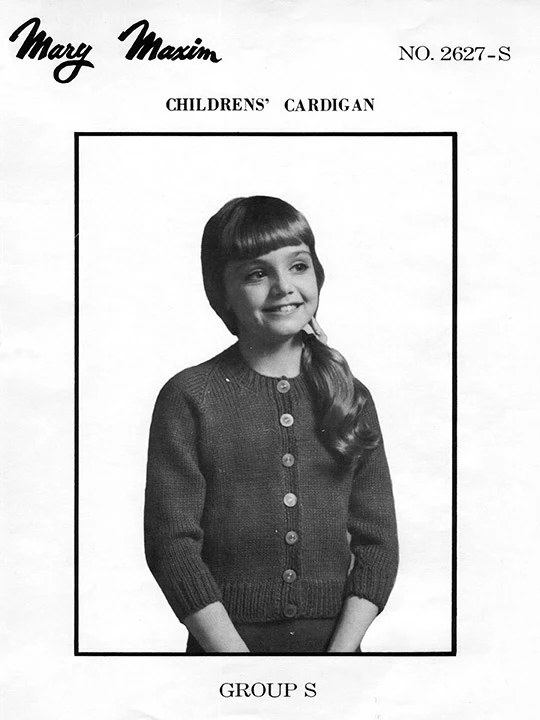 Charming Miss Youth Cardigan 8-12 Pattern - Image 2