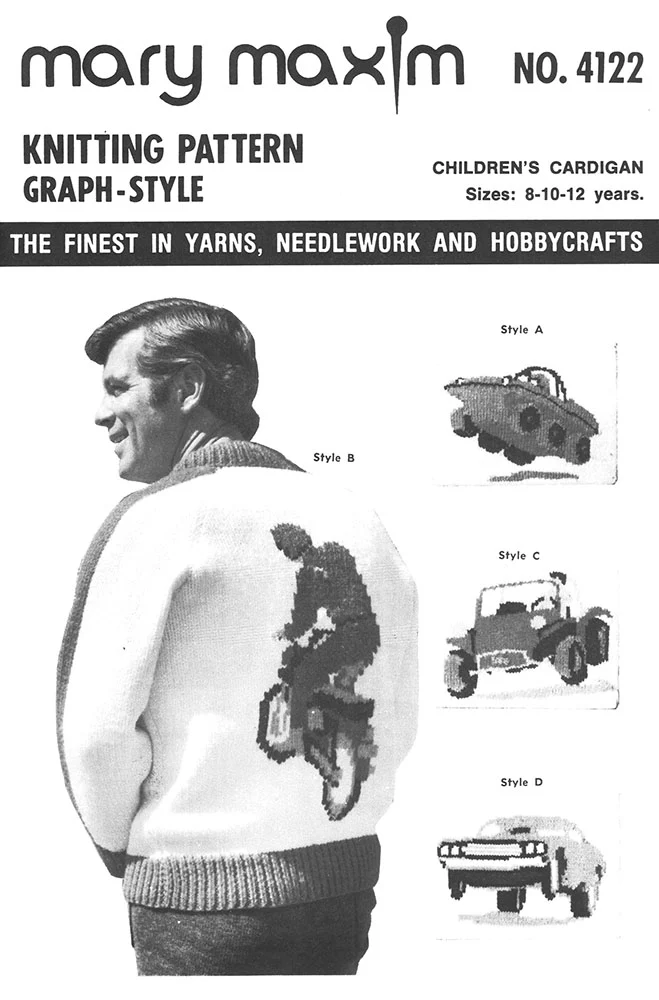 Children's Recreational Vehicles Cardigan Pattern - Image 2