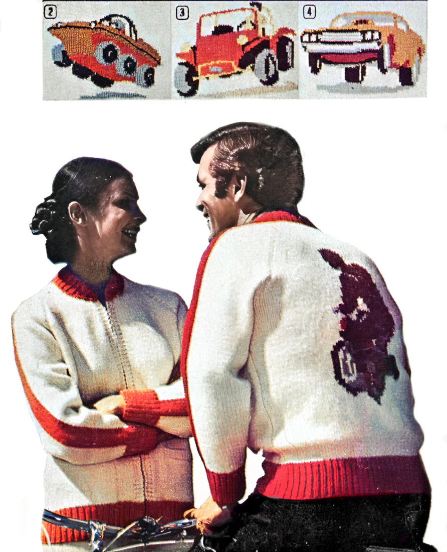 Children's Recreational Vehicles Cardigan Pattern - Image 3