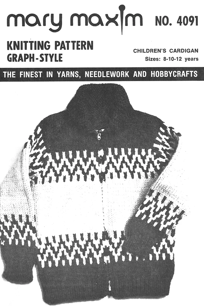 Children's Grecian Scroll Cardigan Pattern - Image 3