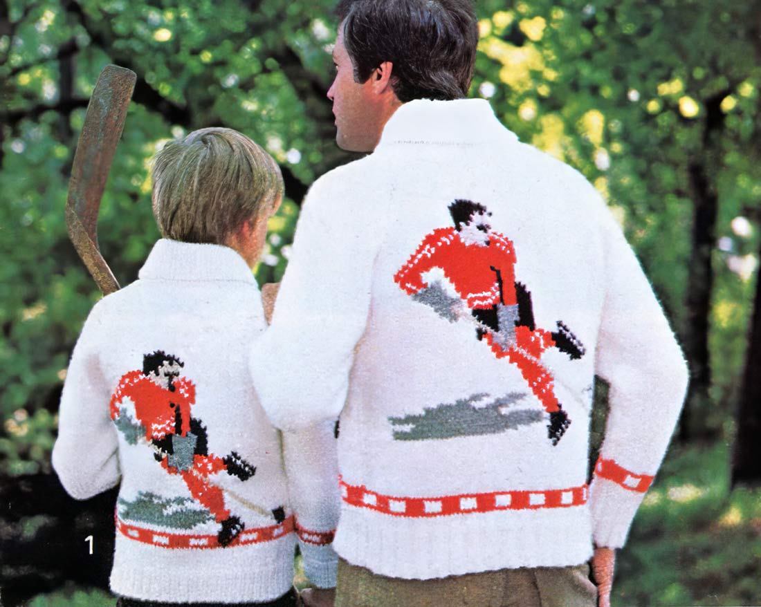 Children's Hockey Cardigan Pattern