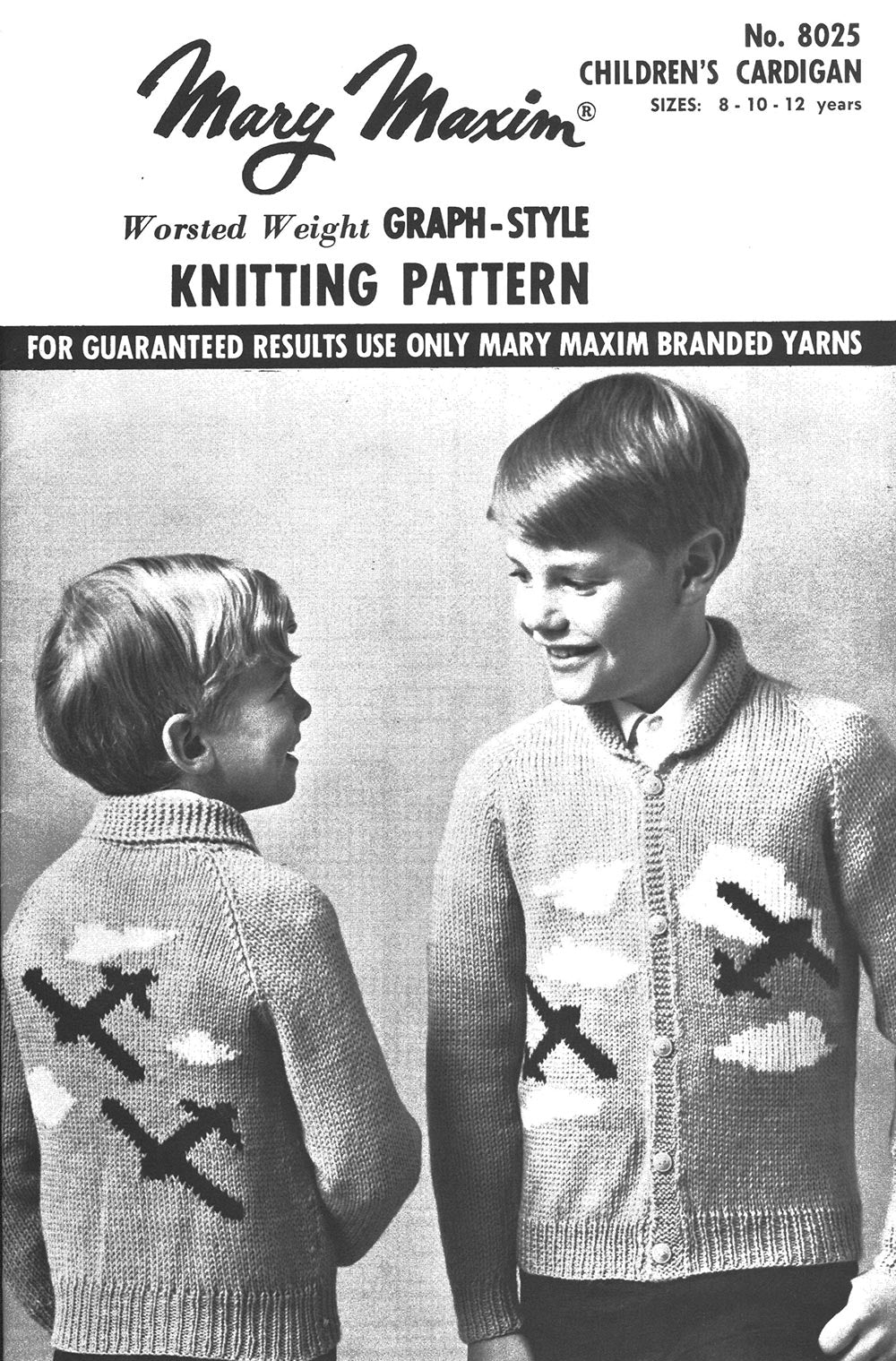 Children's Plane Cardigan Pattern - Image 2