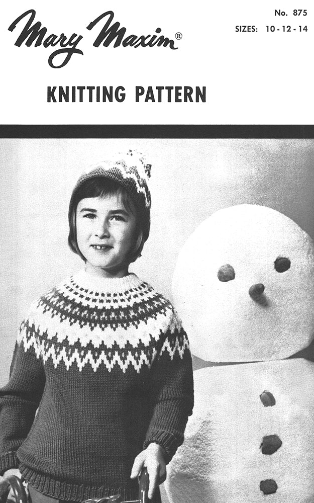 Children's Pullover & Toque Pattern - Image 2