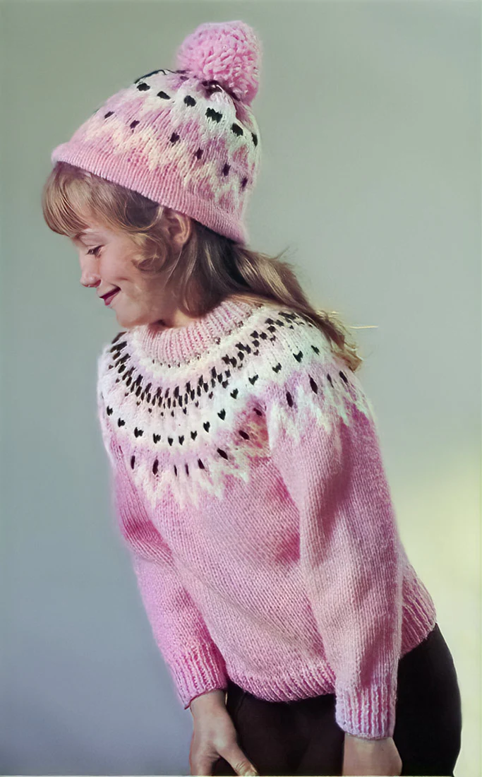 Children's Pullover & Toque Pattern - Image 2