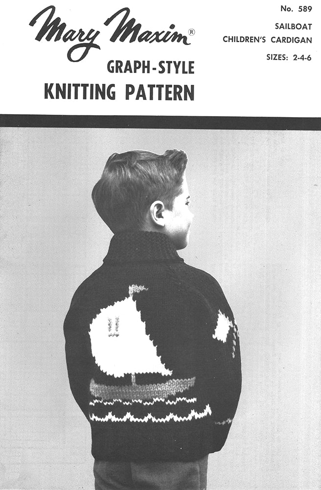 Children's Sailboat Cardigan Pattern - Image 2