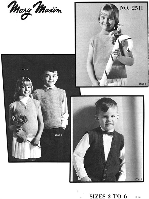 Children's Shells and Vest Pattern - Image 2