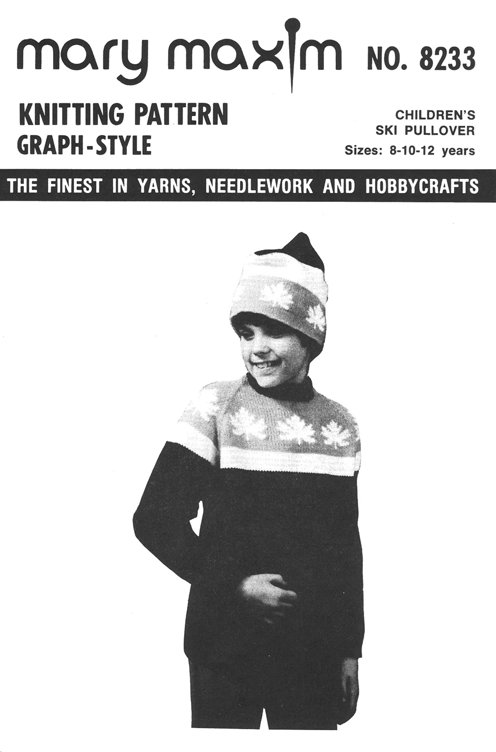 Children's Maple Leaf Ski Pullover Pattern - Image 2