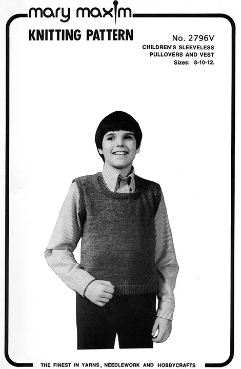 Children's Sleeveless Pullovers and Vest Pattern - Image 2