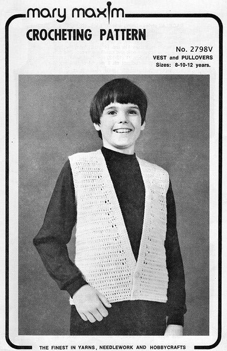 Children's Sleeveless Vest and Pullover Pattern - Image 2