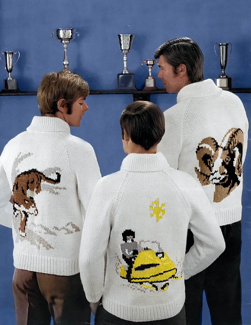 Adults Snowmobile Cardigan Pattern - Image 4