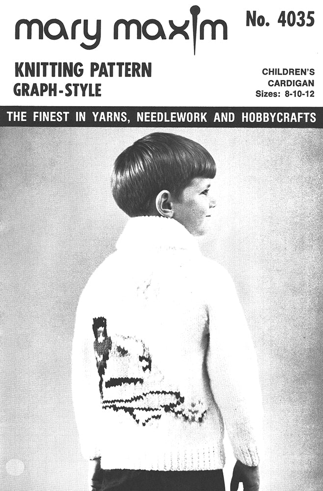Children's Snowmobile Cardigan Pattern - Image 4
