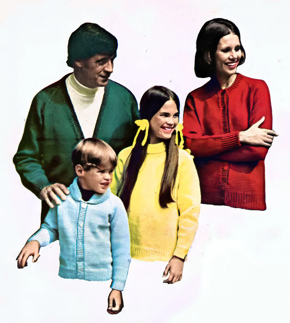 Ladies' or Men's Basic Cardigans and Pullovers Pattern - Image 2
