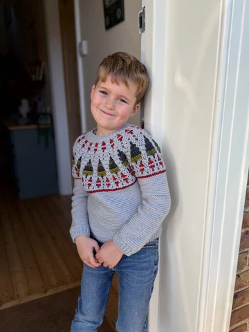 Children's Twinkling Trees Sweater - Image 2