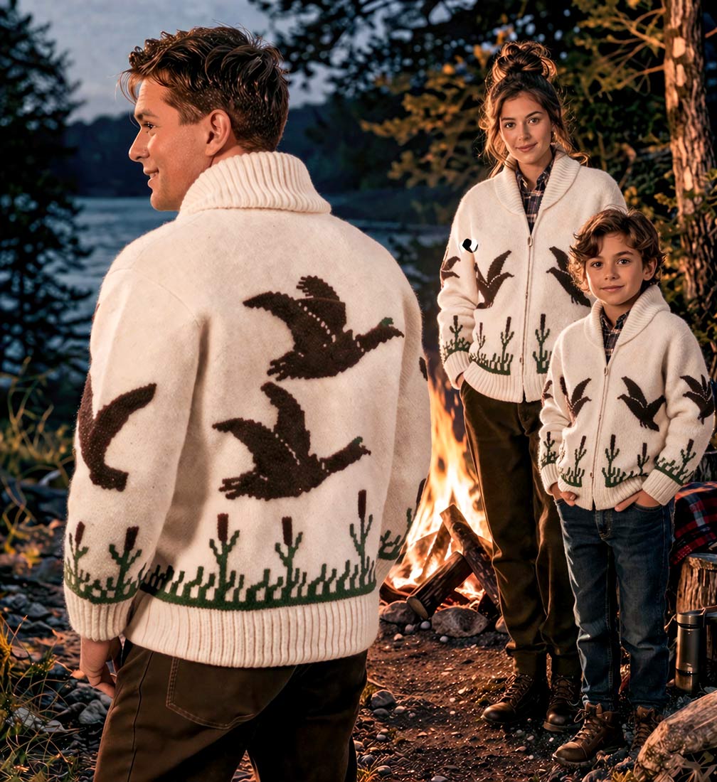 Ladies' or Youth's Cardigan - Wild Duck Pattern - Image 2