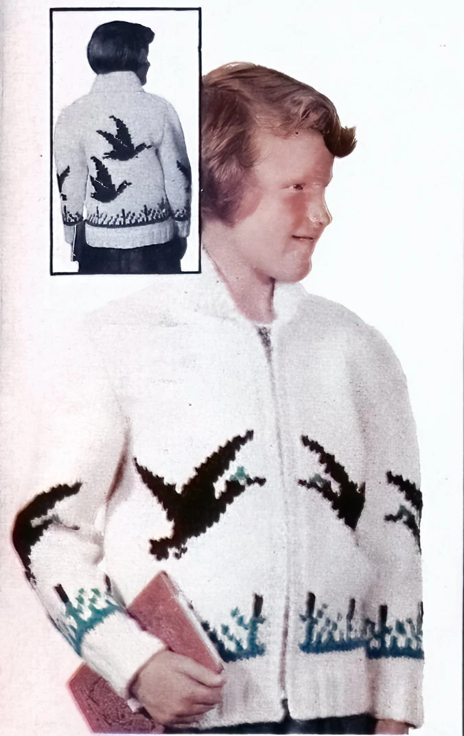 Child's Wild Duck Cardigan Pattern - Image 2
