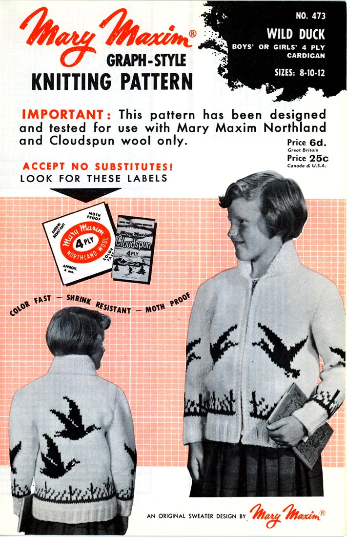 Children's Wild Duck Cardigan Pattern - Image 3