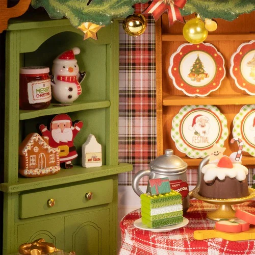 Christmas Eve Party Story Frame Wood Model Kit - Image 3