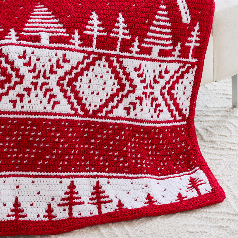 Christmas Joy Mosaic Afghan - Image 6
