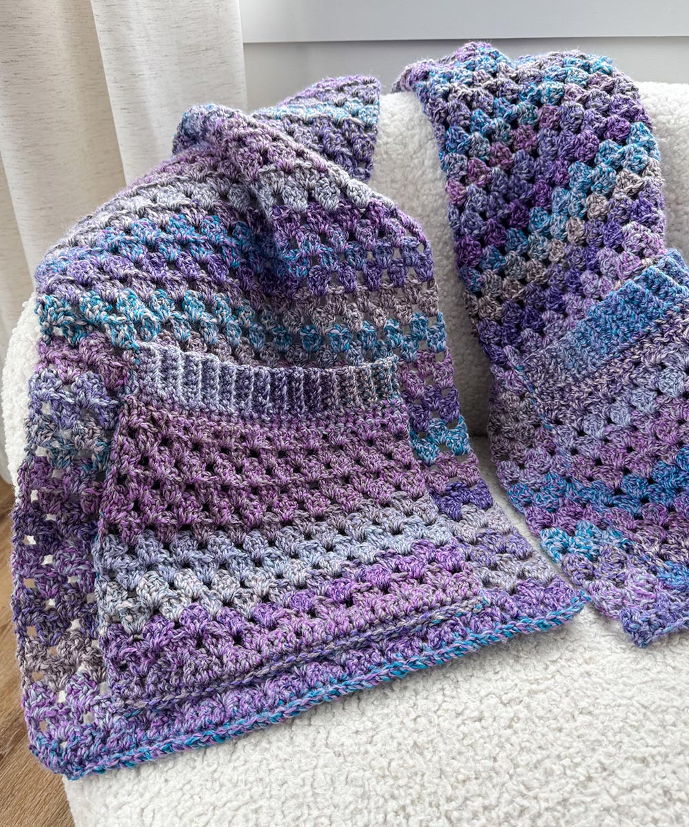 Chunky Granny Pocket Shawl - Image 7