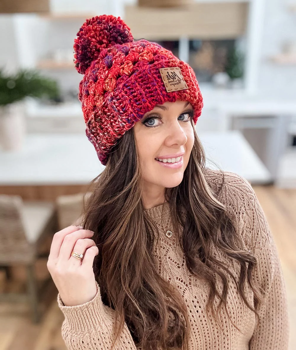 Chunky Granny Stitch Hat - Image 3
