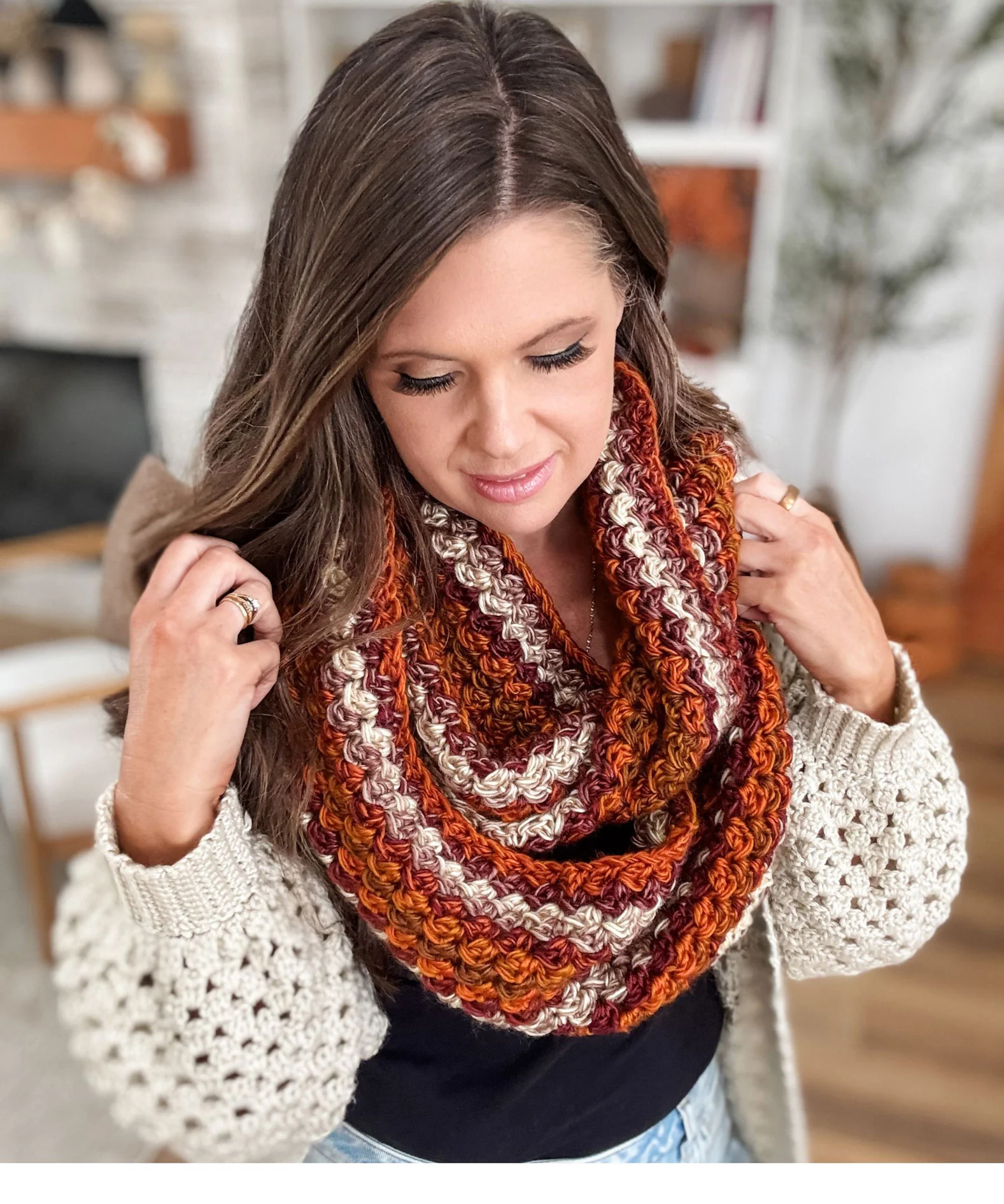 Chunky Suzette Infinity Scarf - Image 2