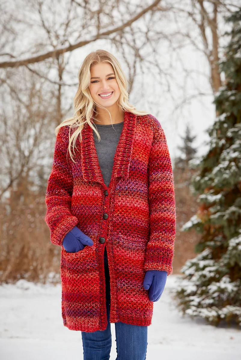 Chunky Textured Cardigan - Image 3