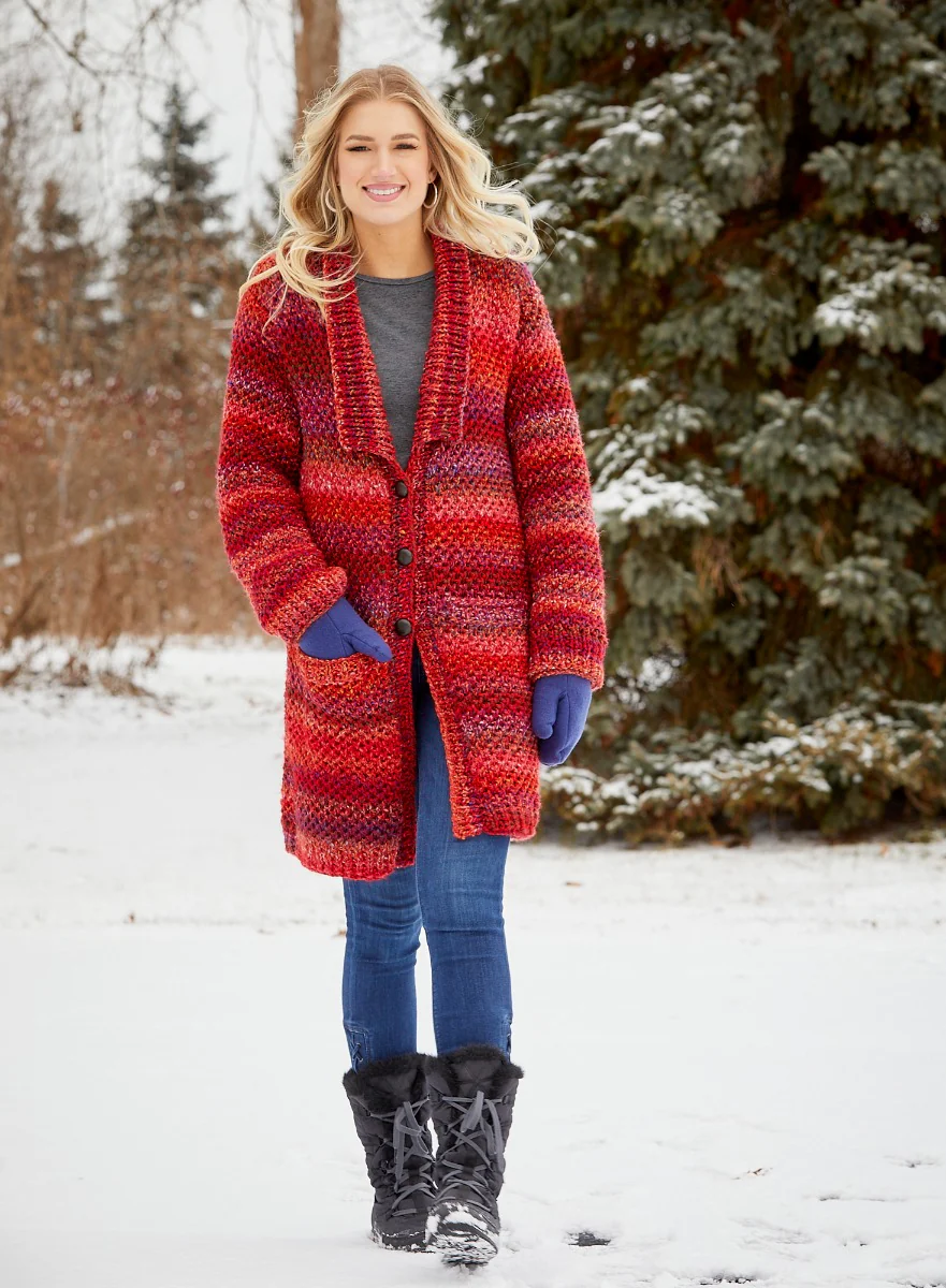 Chunky Textured Cardigan - Image 4