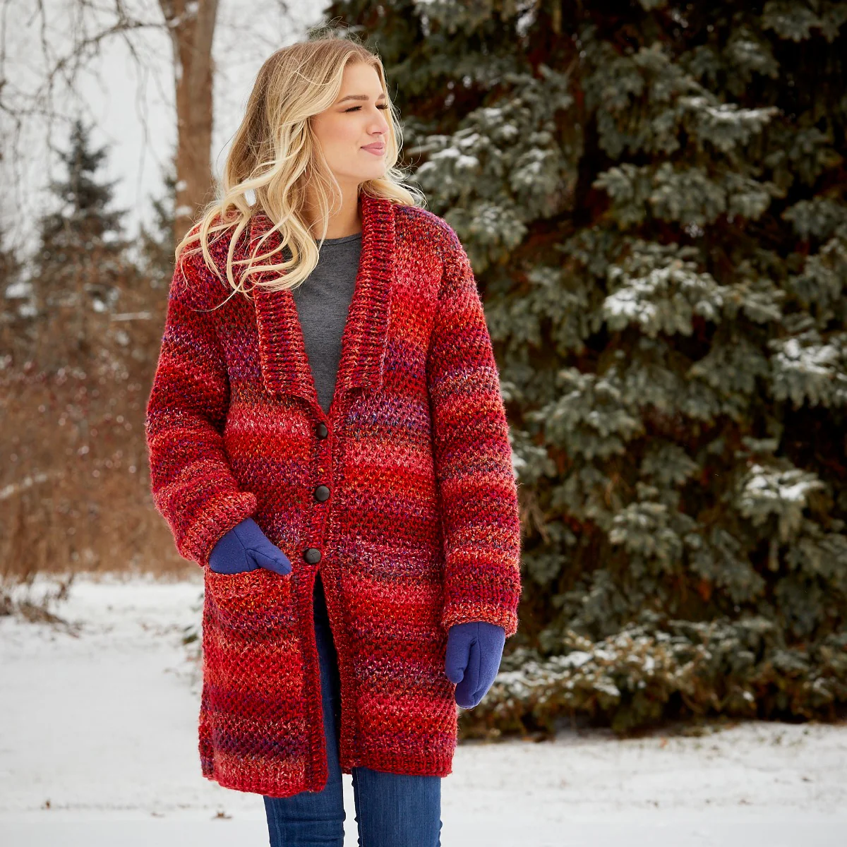 Chunky Textured Cardigan - Image 5
