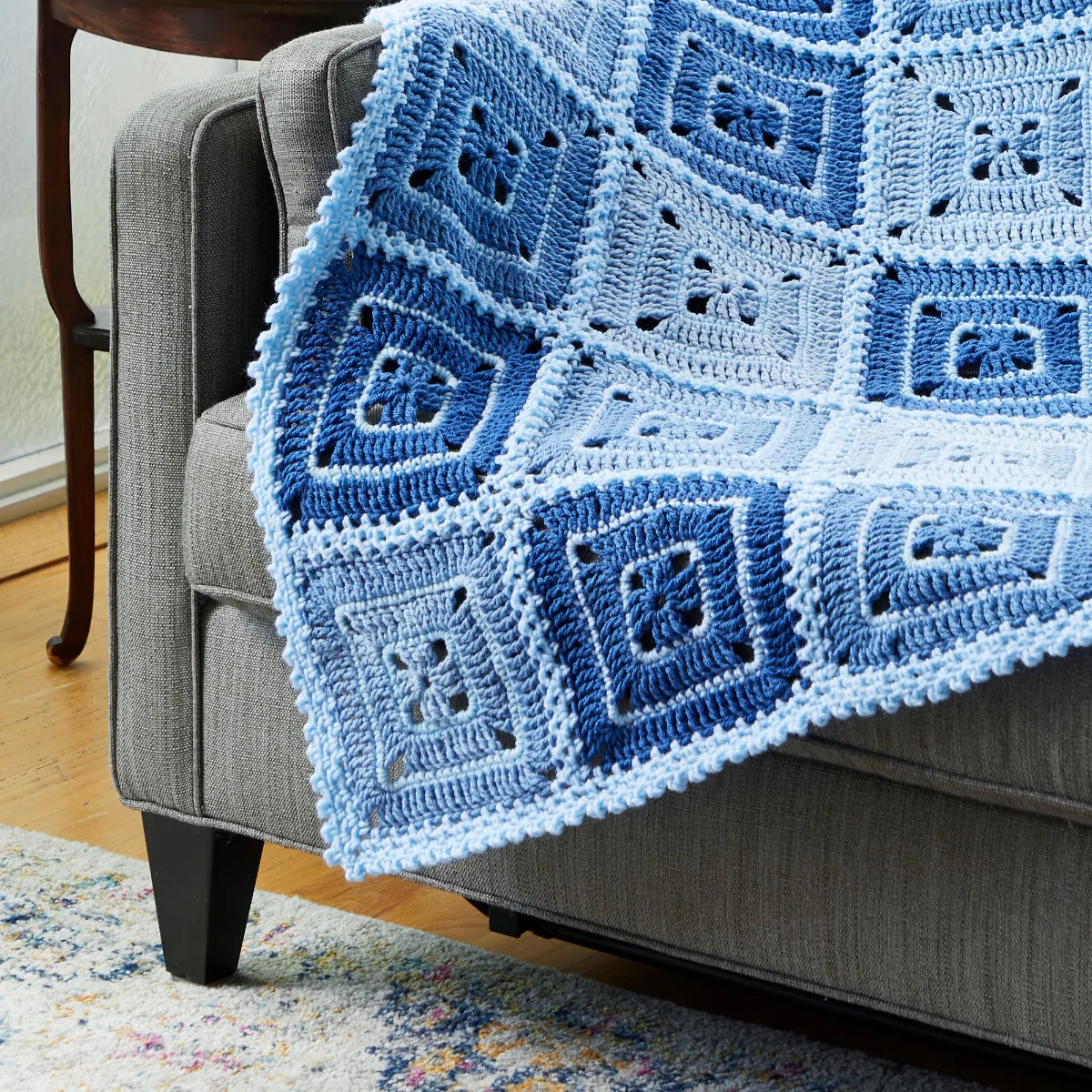 Classic Blue Throw - Image 2