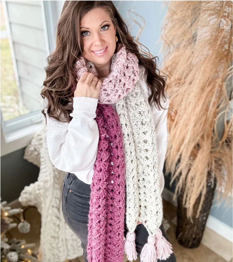 Colour Blocks Granny Scarf - Image 2