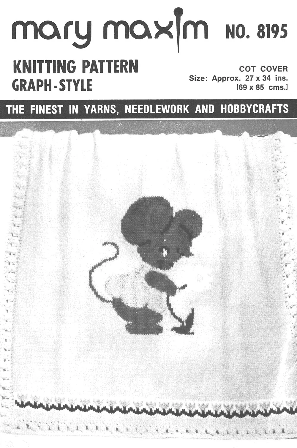 Jolly Jumbo Mouse Cot Cover Pattern - Image 2