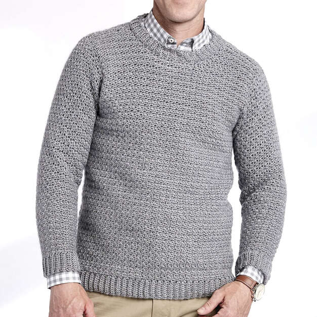 Crochet Crew Neck Pullover - Image 2