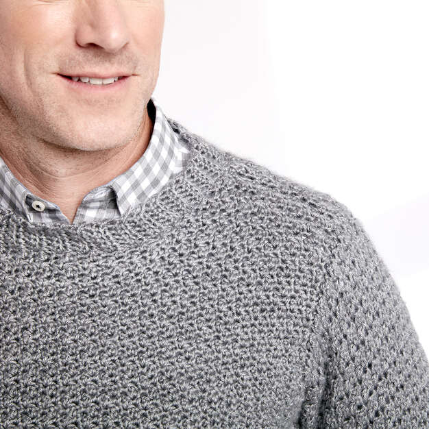 Crochet Crew Neck Pullover - Image 3
