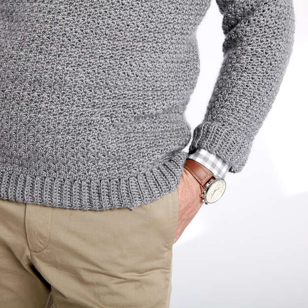 Crochet Crew Neck Pullover - Image 4
