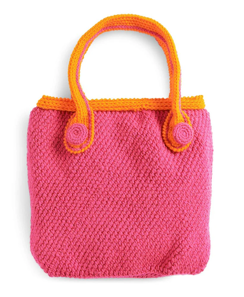 Crochet Flower Tote Bag - Image 4