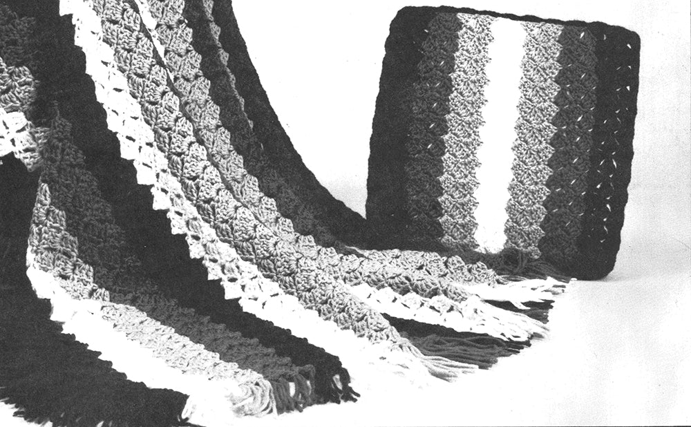 Crochet Panel Afghan & Pillow Pattern - Image 2