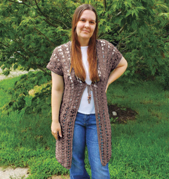 Crochet Vest Duster - Image 3