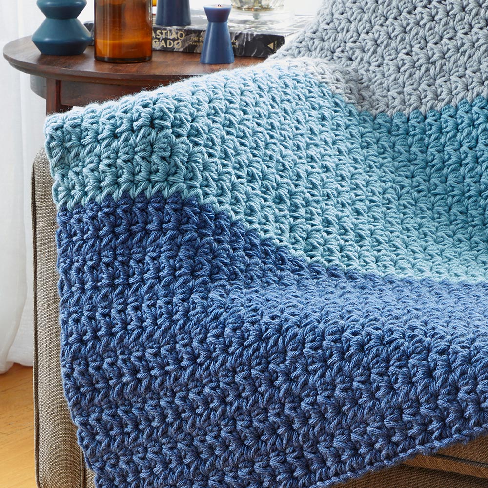 Crocheted 3 Color Blanket Pattern - Image 2