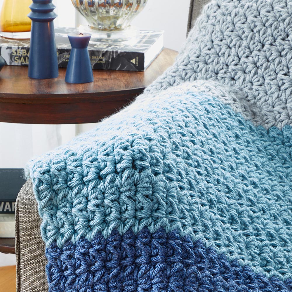 Crocheted 3 Color Blanket Pattern - Image 3