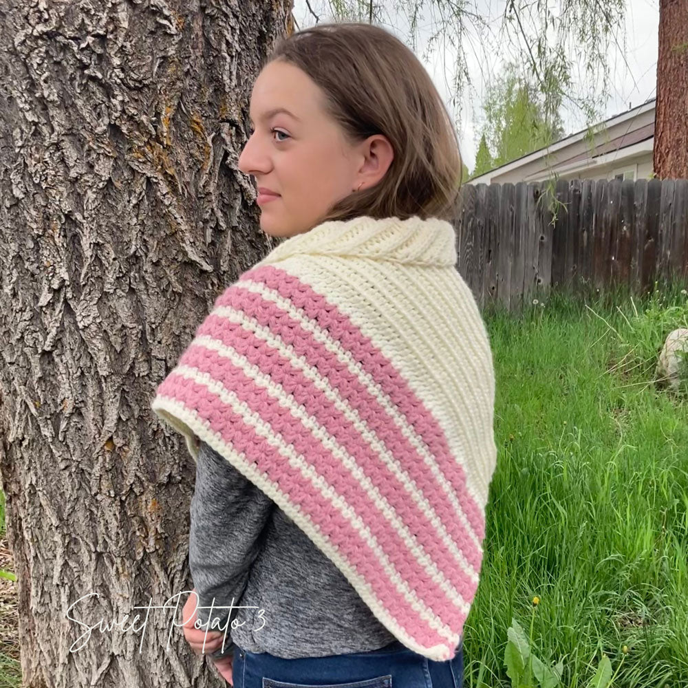 Cross My Heart Triangle Shawl - Image 2