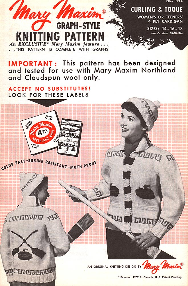 Curling Cardigan & Toque Pattern - Image 2