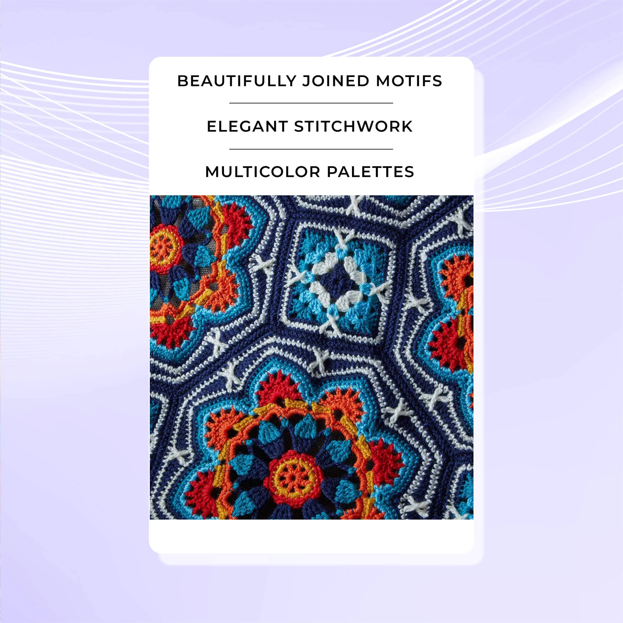 Dark Blue Persian Tiles Throw - Image 8