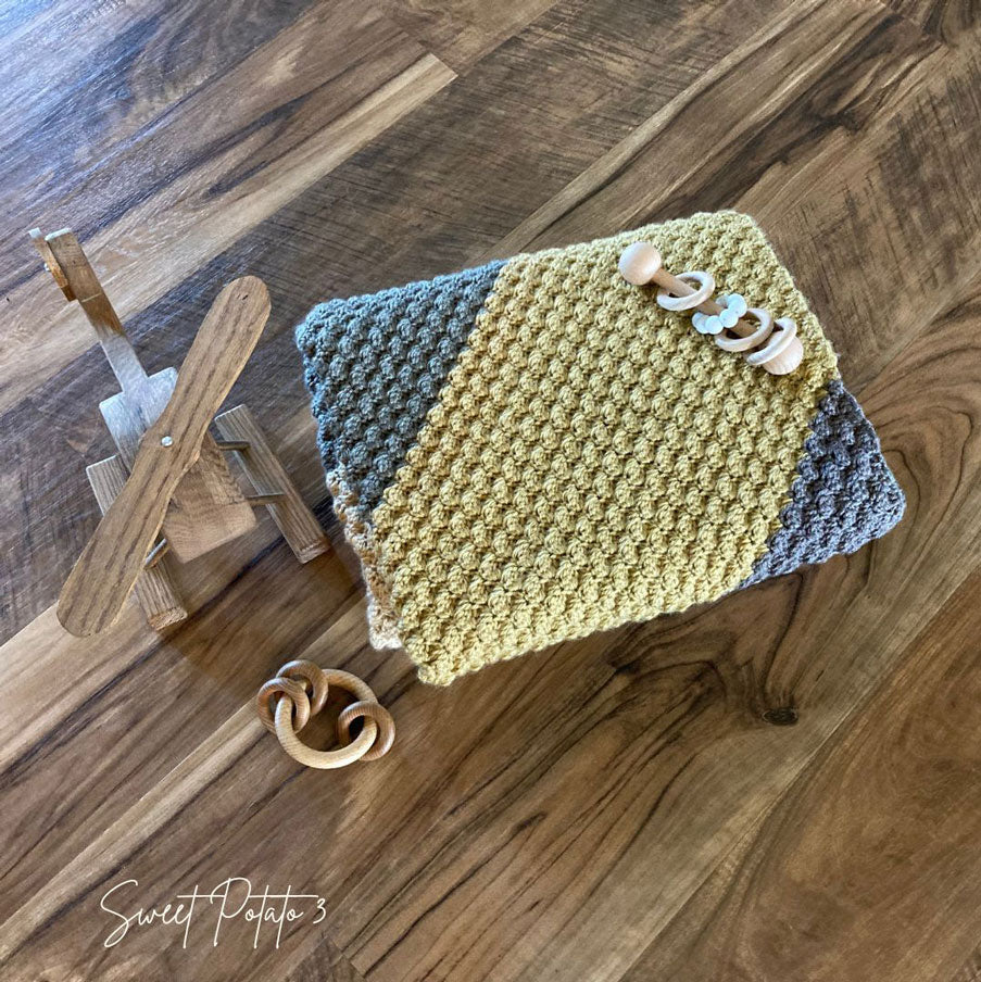 Diagonal Delights Baby Blanket - Image 2
